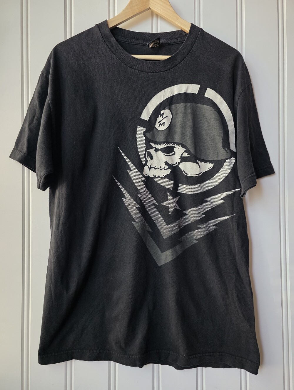 Metal Mulisha T-Shirt Black Graphic Print Skull Grunge Skater